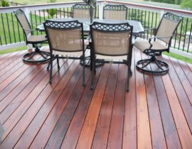 Tiger Wood is unlike the other hardwoods because of its coloring. It has many shade variations including brown, red, and blond, and it adds a unique flair to any deck.