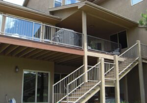 Our customer had an older, smaller deck and wanted to upgrade in order to create a larger outdoor living space.