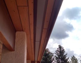 This is the gutter system of a completed dry space installation.