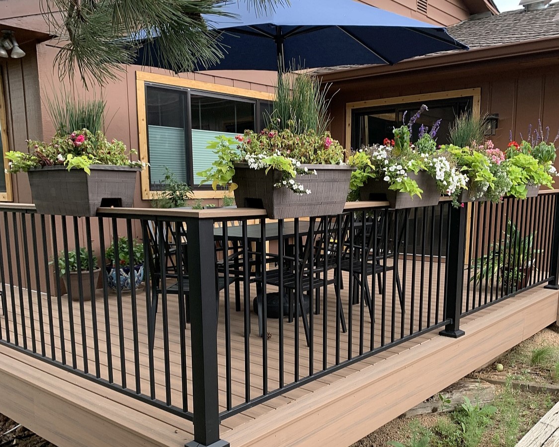 Composite deck creates a beautiful outdoor oasis in Colorado Springs.